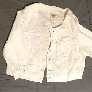 Torrid white jean jacket